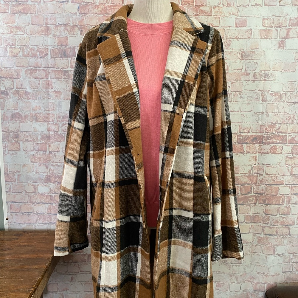 Women’s Plaid Flannel Barn Coat